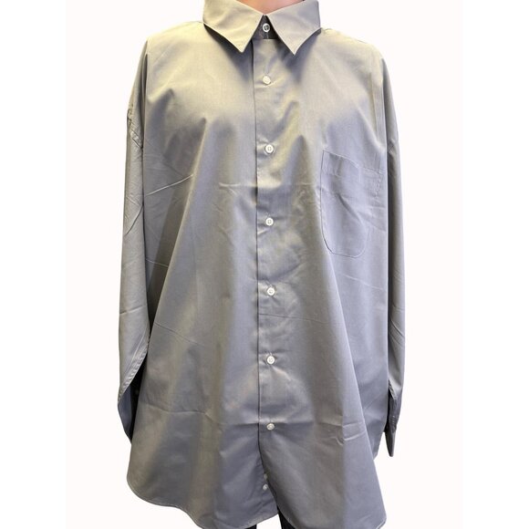 croft & barrow Other - Croft & Barrow Men's Grey Button Up Shirt Size XXL/34-35/18.5-19 SKU 6309